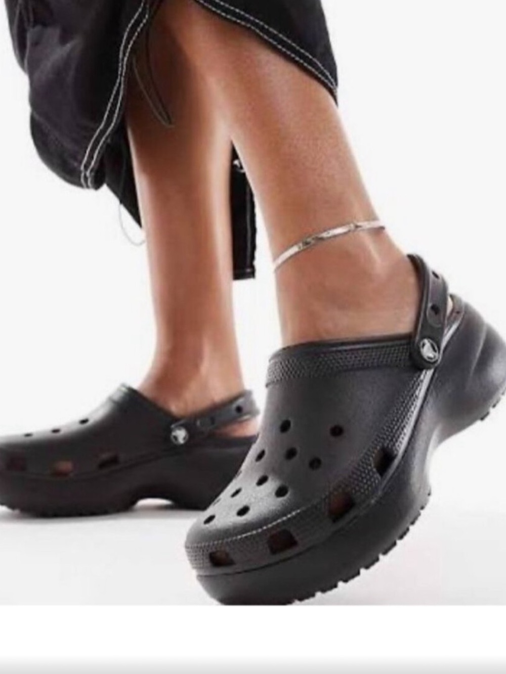 CROCS PLANTFORM BLKSlip-On Clog w: Strap